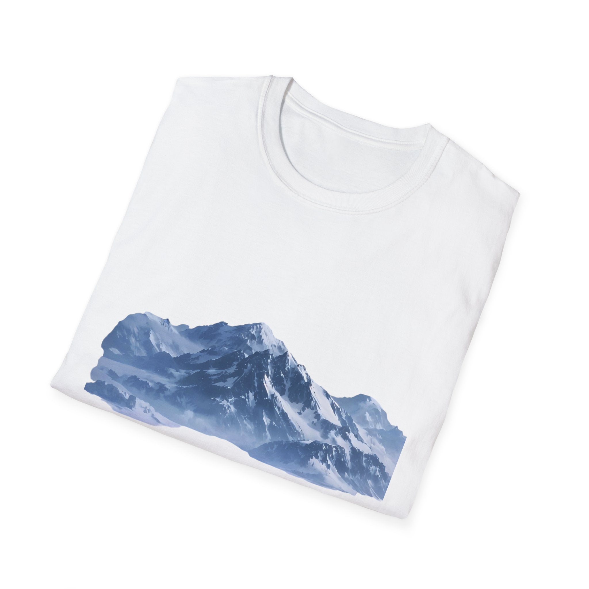 Mountain penguin Solitude T-Shirt — Arctic Landscape Scenic Tee