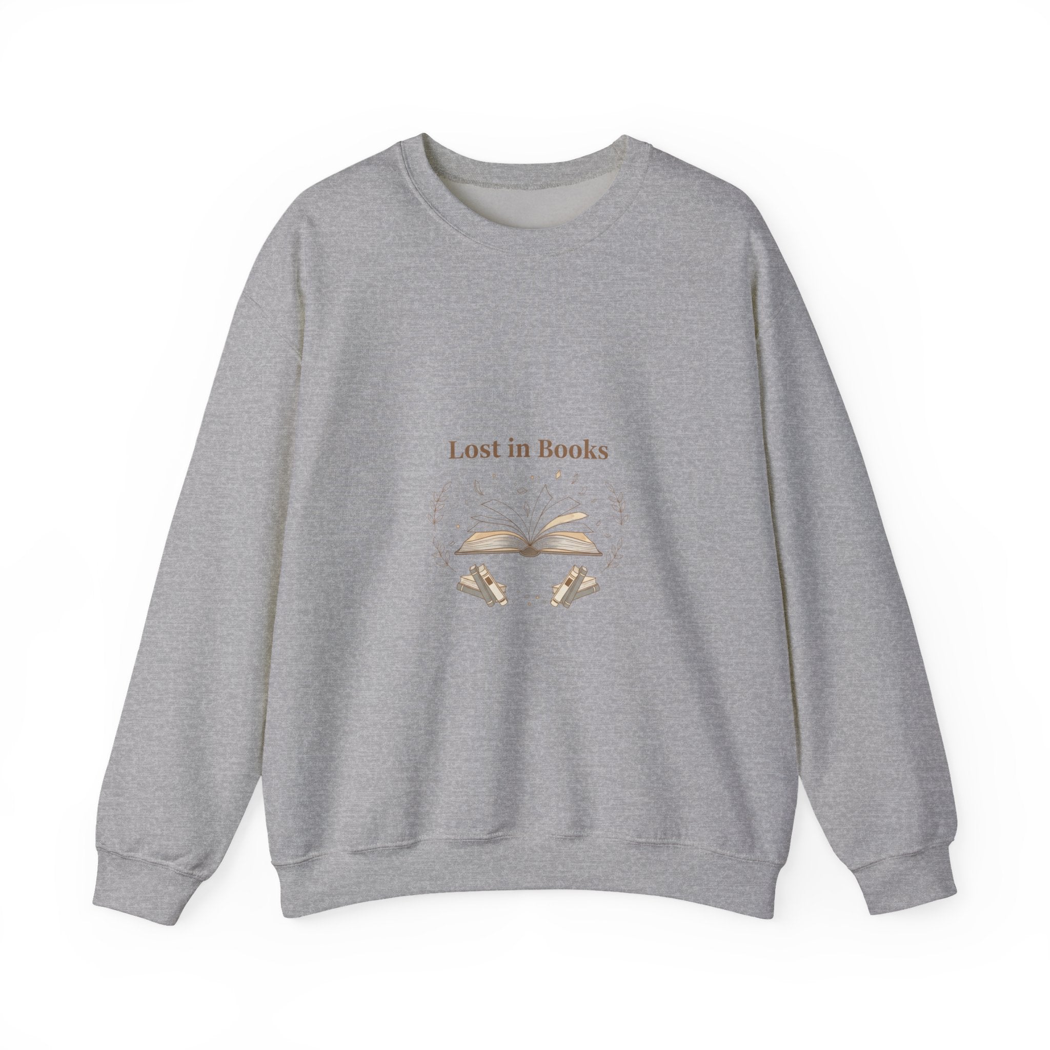 Lost in Books Sweatshirt | Literary Booklover, Bibliophile Aesthetic