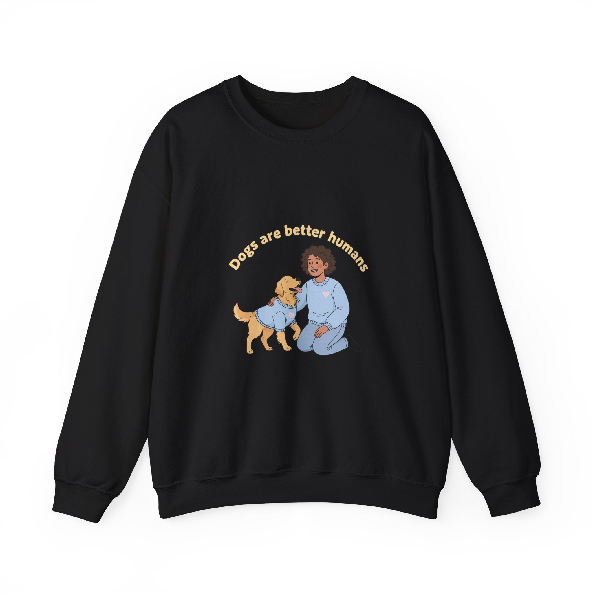 Pet Parent Illustration Sweatshirt | pet owner matching, paw print design