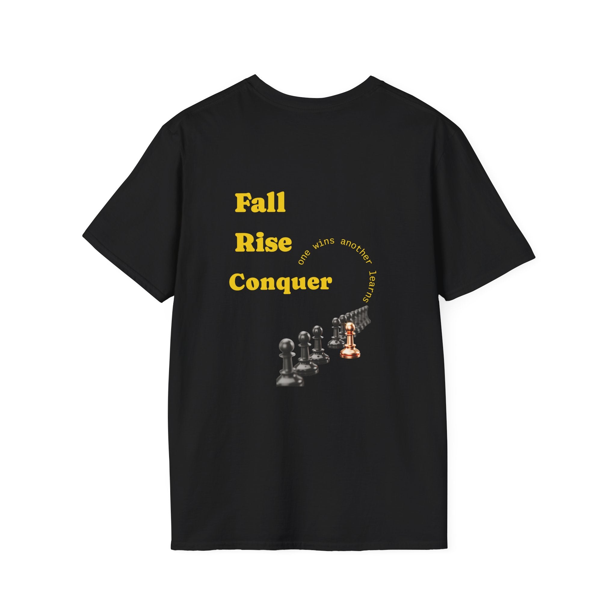 T-Shirt — "Fall Rise Conquer" Inspirational Graphic Tee