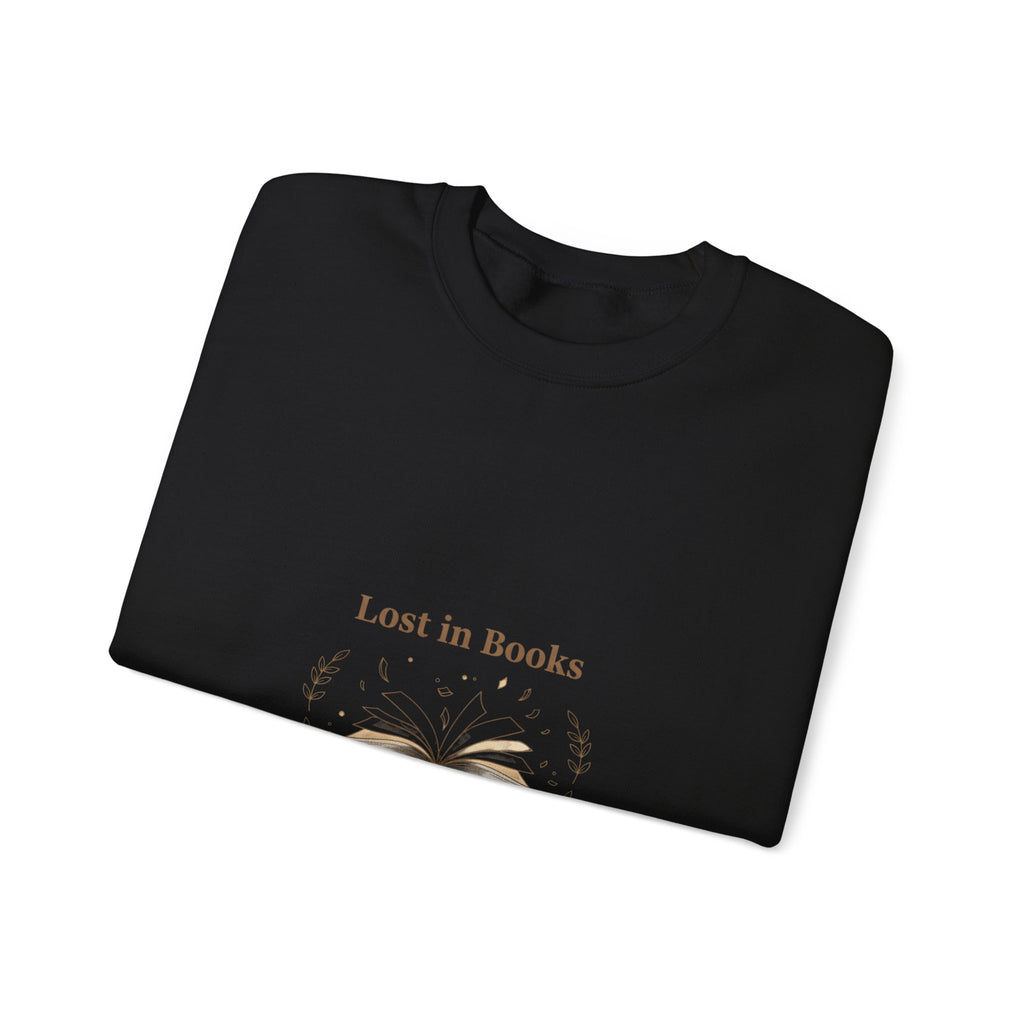 Lost in Books Sweatshirt | Literary Booklover, Bibliophile Aesthetic