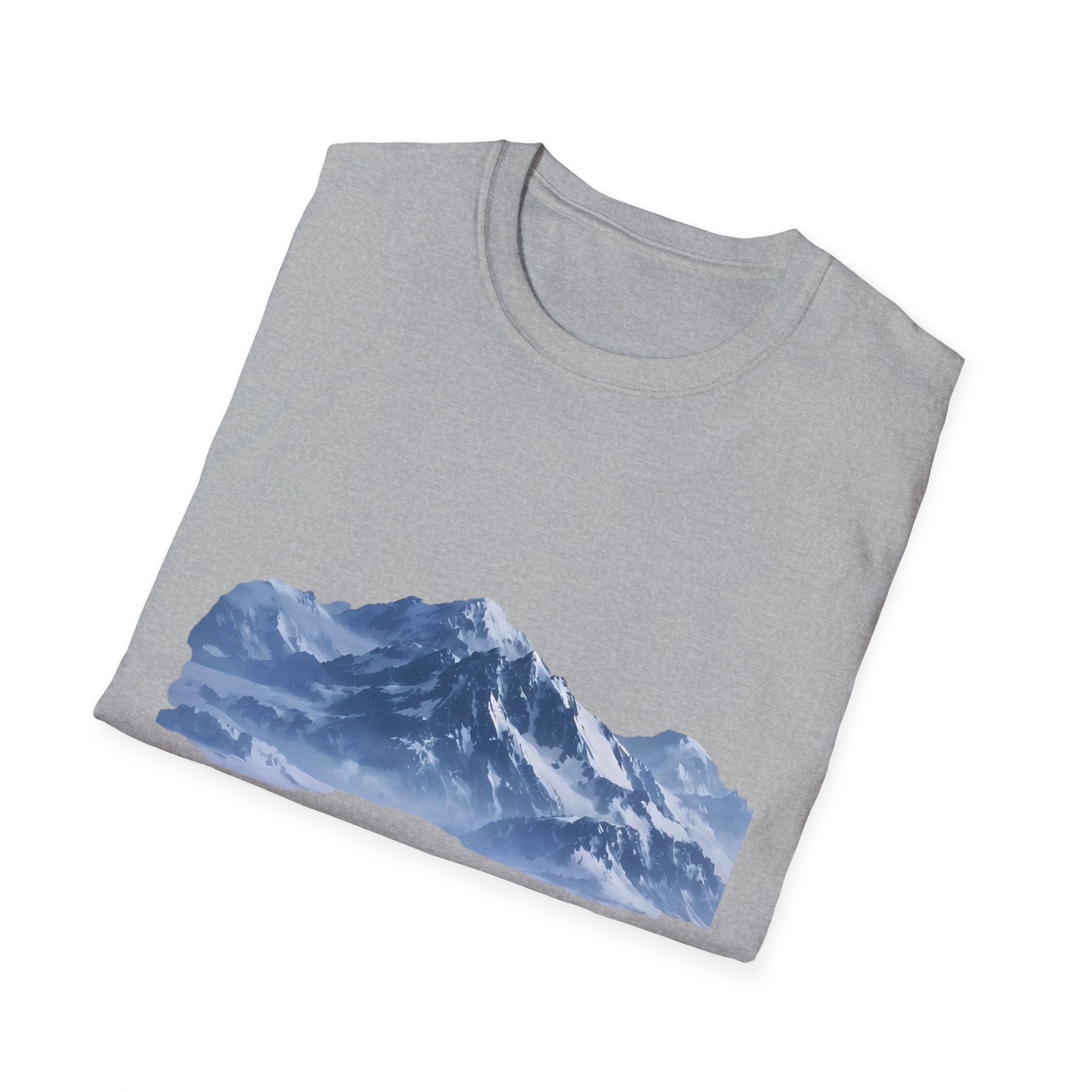 Mountain penguin Solitude T-Shirt — Arctic Landscape Scenic Tee
