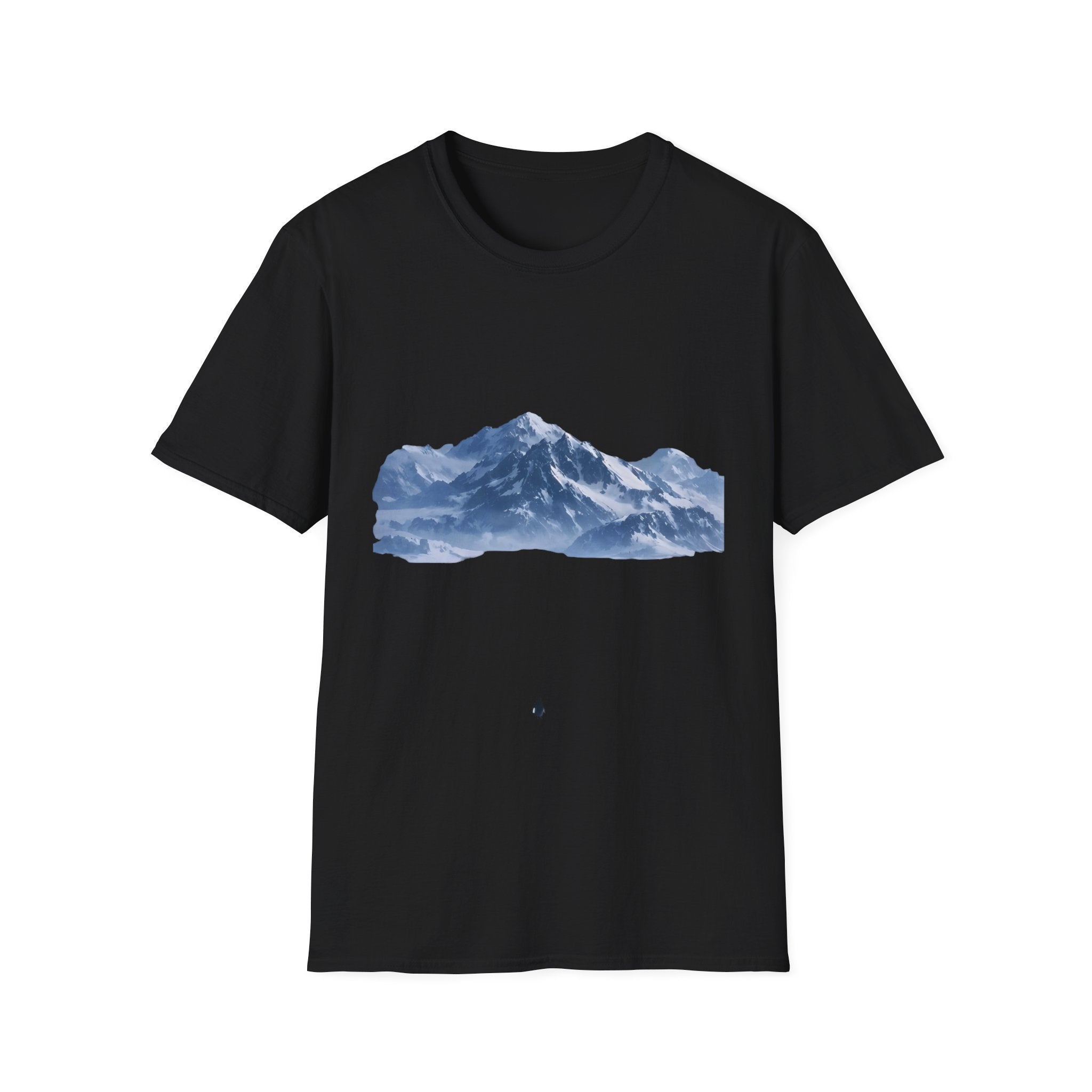 Mountain penguin Solitude T-Shirt — Arctic Landscape Scenic Tee