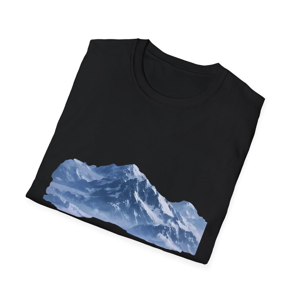 Mountain penguin Solitude T-Shirt — Arctic Landscape Scenic Tee