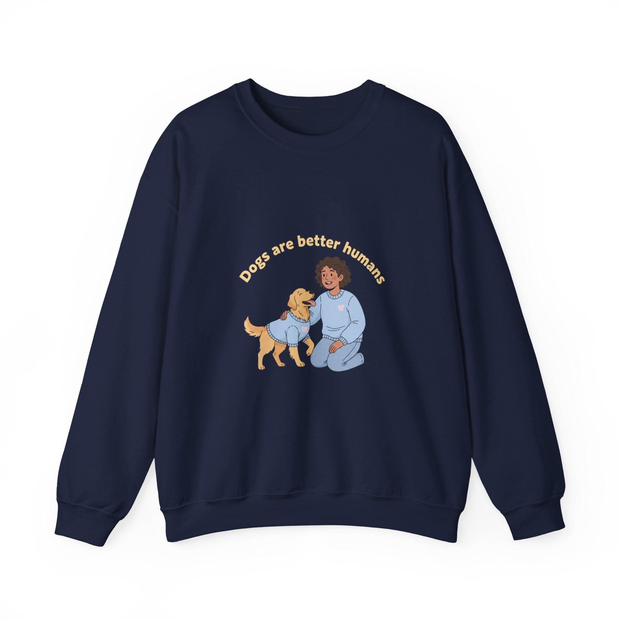 Pet Parent Illustration Sweatshirt | pet owner matching, paw print design