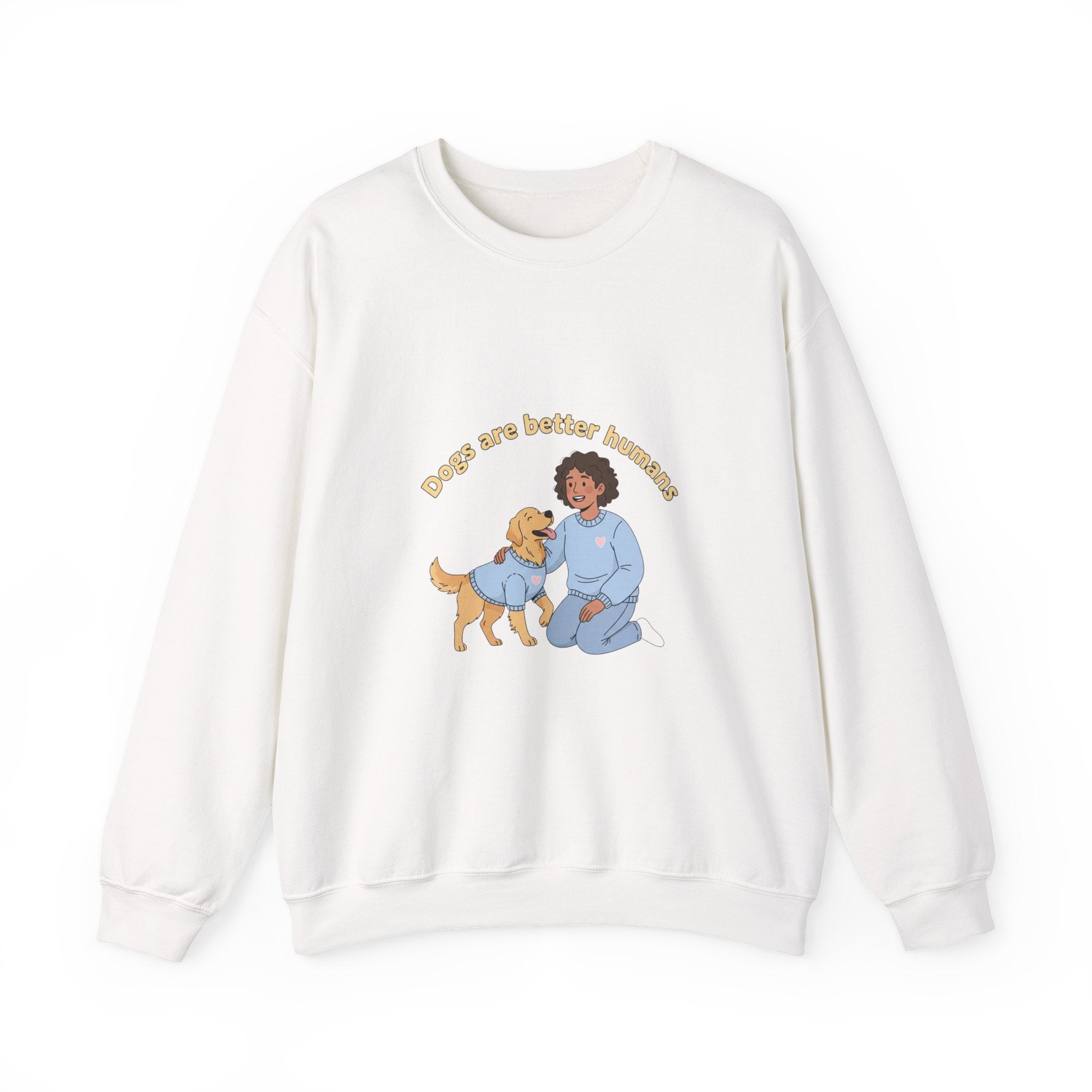 Pet Parent Illustration Sweatshirt | pet owner matching, paw print design